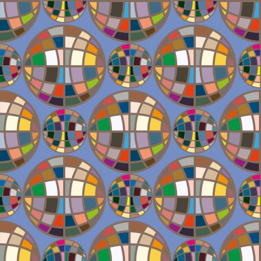 Renkli mozaik küre ile Seamless Modeli