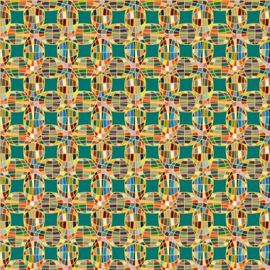 Soyut kaleydoskop desen renkli mozaik küre ile