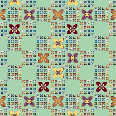  soyut çiçek geometrik Dikişsiz desen arka planı için