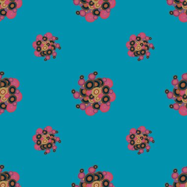 soyut geometrik renkli Dikişsiz desen arka plan için vektör çizim