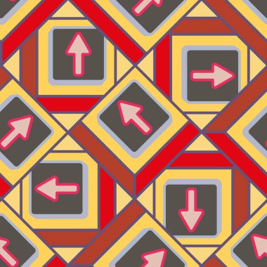 Kot düğmeleri Dikişsiz desen vektör çizim ile 