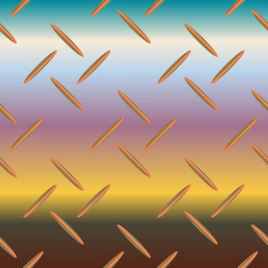 Oluklu demir, paslanmaz çelik arka plan parlayan sorunsuz vektör çizim