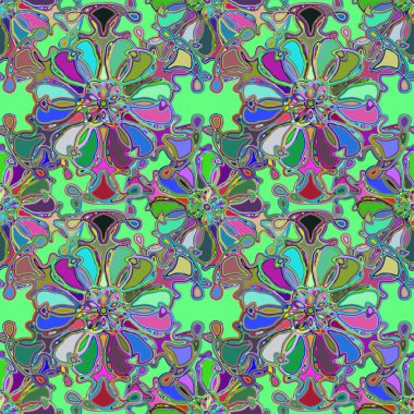 Soyut kaleydoskop renkli Dikişsiz desen arka planı için. 