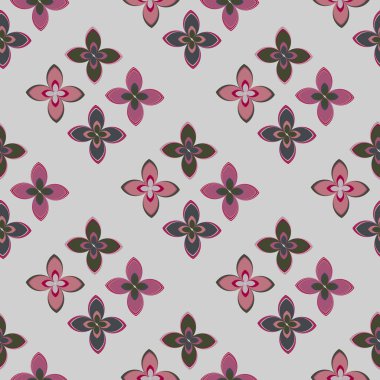  soyut çiçek geometrik Dikişsiz desen arka planı için