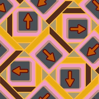 Kot düğmeleri Dikişsiz desen vektör çizim ile 