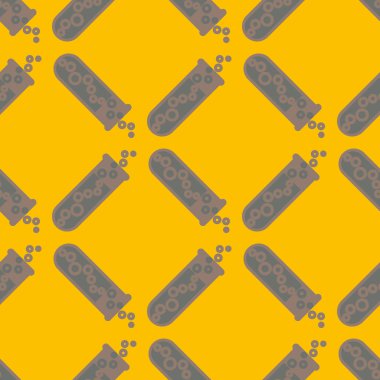 Kimya test tüpleri parlak arka plan üzerinde. Seamless modeli.