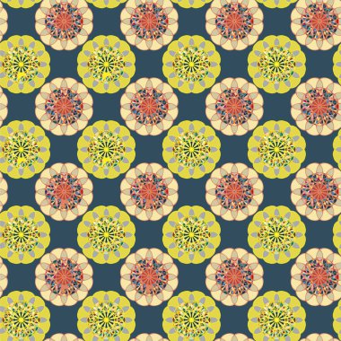  soyut çiçek geometrik Dikişsiz desen arka planı için