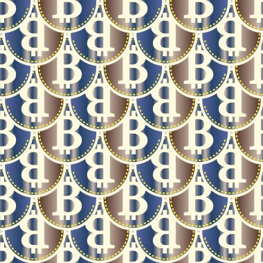 bitcoins parlak parlak pahalı sikkeleri ile Seamless modeli 