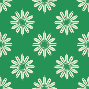  arka plan için çiçekli soyut geometrik seamless modeli