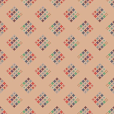  soyut çiçek geometrik Dikişsiz desen arka planı için