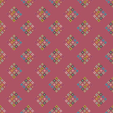  soyut çiçek geometrik Dikişsiz desen arka planı için