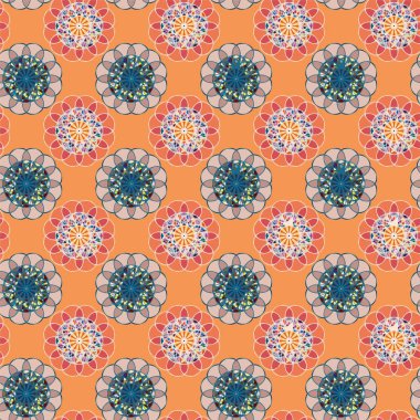  soyut çiçek geometrik Dikişsiz desen arka planı için