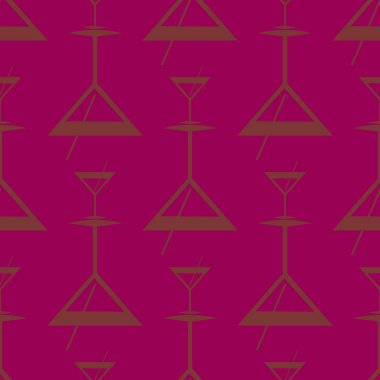 Tropik kokteyller desen, renkli kesintisiz vektör çizim