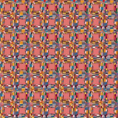 Soyut kaleydoskop desen renkli mozaik küre ile