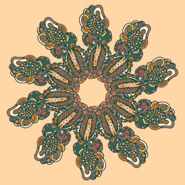 Stil zentangle yeni simetrik mandala doodle ile sanat esin kaynağı oldu. Duvar kağıdı, desen dolgularını, web sayfaları, yüzey dokuları için dekoratif nesne-ebilmek var olmak kullanılmış.