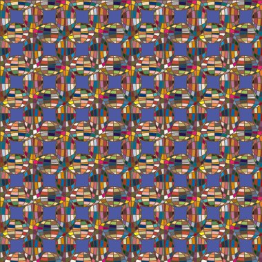 Soyut kaleydoskop desen renkli mozaik küre ile