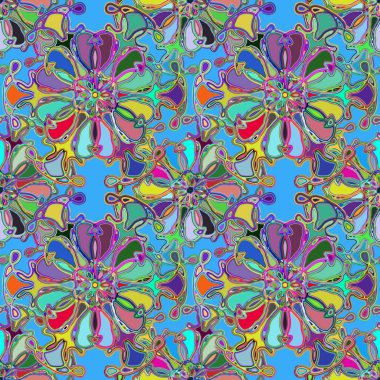 Soyut kaleydoskop renkli Dikişsiz desen arka planı için. 