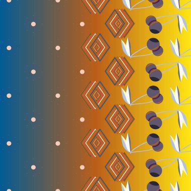 Şirin kiraz seamless modeli. Vektör çizim.