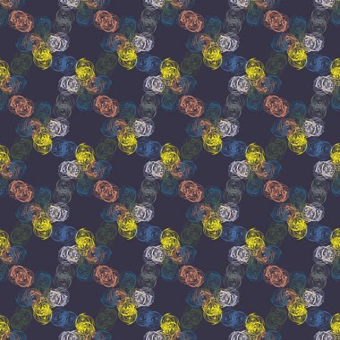 Arka plan, vektör çizim için soyut renkli seamless modeli