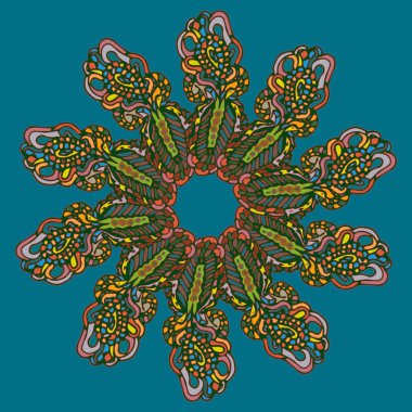 Stil zentangle yeni simetrik mandala doodle ile sanat esin kaynağı oldu. Duvar kağıdı, desen dolgularını, web sayfaları, yüzey dokuları için dekoratif nesne-ebilmek var olmak kullanılmış.