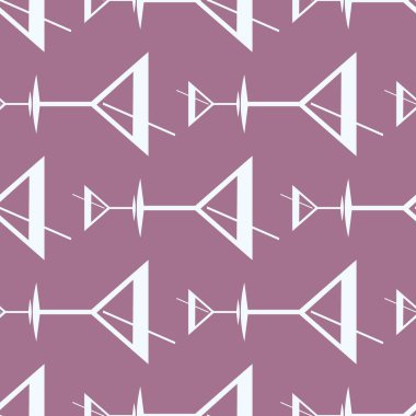 Tropik kokteyller desen, renkli kesintisiz vektör çizim