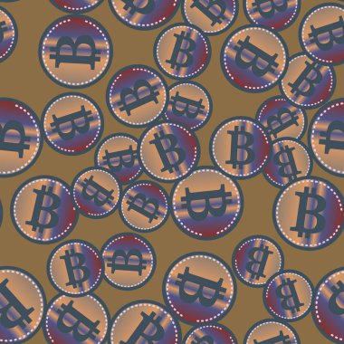 bitcoins parlak parlak pahalı sikkeleri ile Seamless modeli 