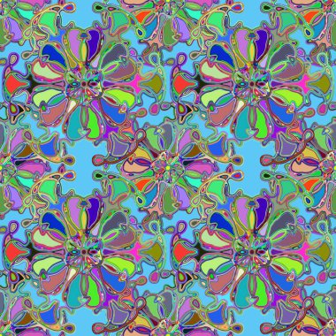 Soyut kaleydoskop renkli Dikişsiz desen arka planı için. 