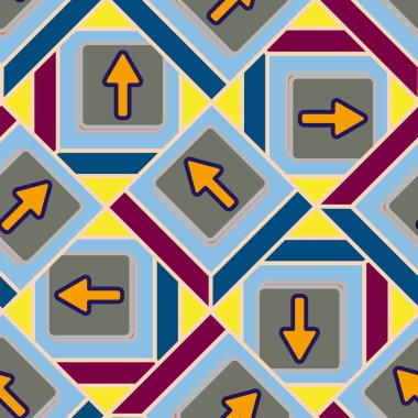 Kot düğmeleri Dikişsiz desen vektör çizim ile 