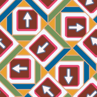 Kot düğmeleri Dikişsiz desen vektör çizim ile 