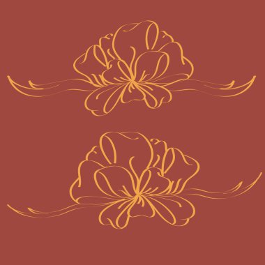 Yay ve şerit vektör karikatür çizimi