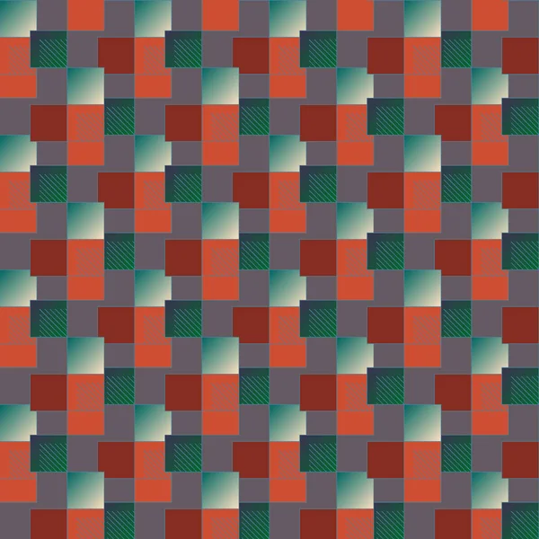 Abstrait Géométrique Coloré Motif Sans Couture — Image vectorielle