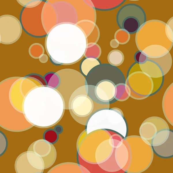 Soyut geometrik renkli seamless modeli daireler ile vektör çizim arka planı için. 