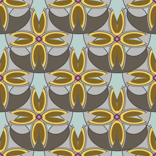 Fondo Estampado Floral Sin Costuras Abstracto — Archivo Imágenes Vectoriales