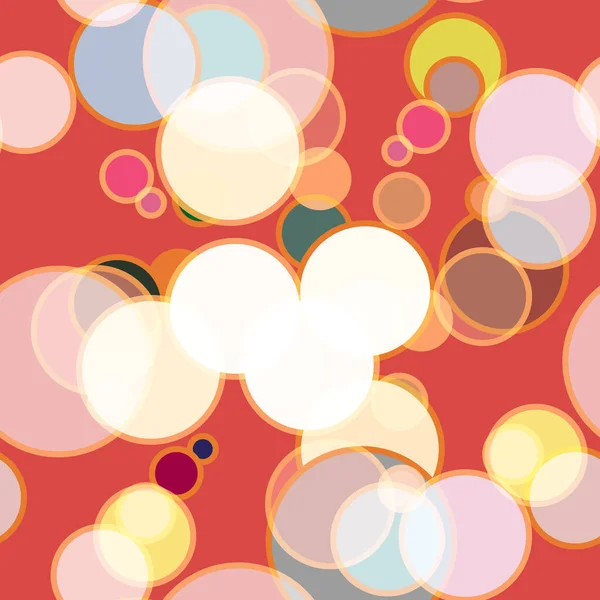 Soyut geometrik renkli seamless modeli daireler ile vektör çizim arka planı için. 