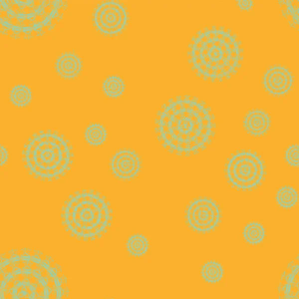 Mandala Abstrait Coloré Simple Ornement Circulaire Lumineux Composé Formes Simples — Image vectorielle
