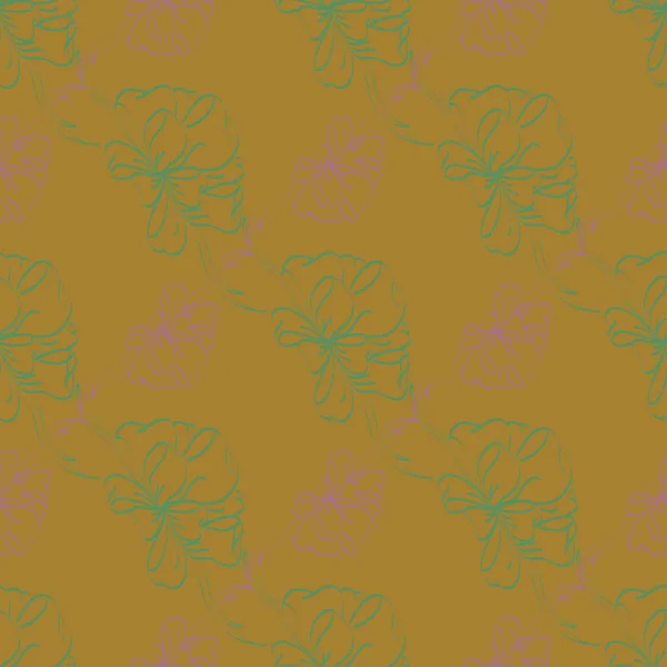 色付きの弓とリボンのシームレスなパターン背景 — ストックベクタ