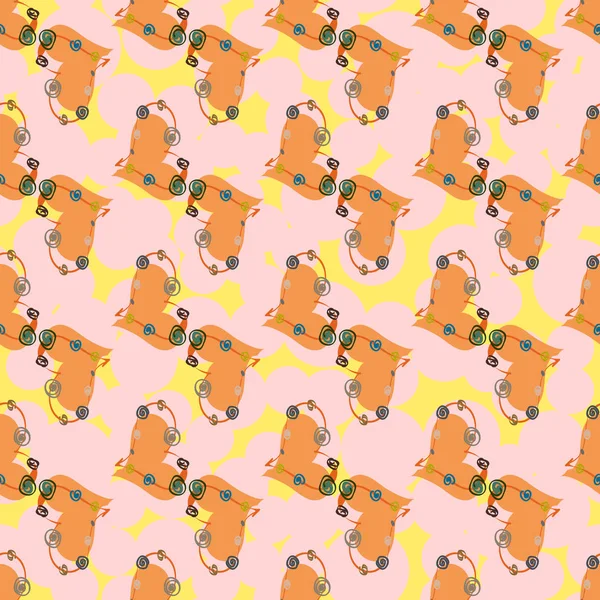 Soyut kalp doodle arka plan için seamless modeli. 