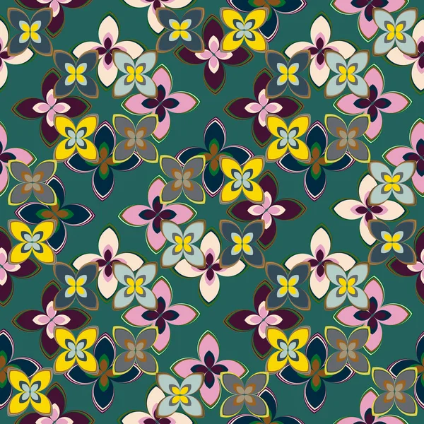  soyut çiçek geometrik Dikişsiz desen arka planı için