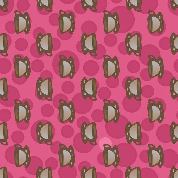 Bardak kahve veya çay arka plan seamless modeli üzerinde noktalı.