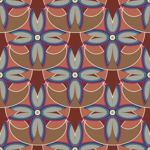 Fondo Estampado Floral Sin Costuras Abstracto — Archivo Imágenes Vectoriales