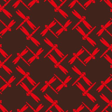 Dekoratif renkli seamless modeli ile şirin yusufçuk