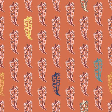 Memphis tarzı zemin ağaç yaprakları 