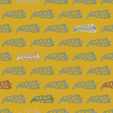 Memphis tarzı zemin ağaç yaprakları 