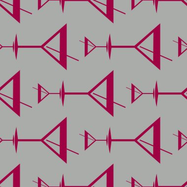 Tropik kokteyller desen, renkli kesintisiz vektör çizim