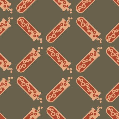 Kimya test tüpleri parlak arka plan üzerinde. Seamless modeli.