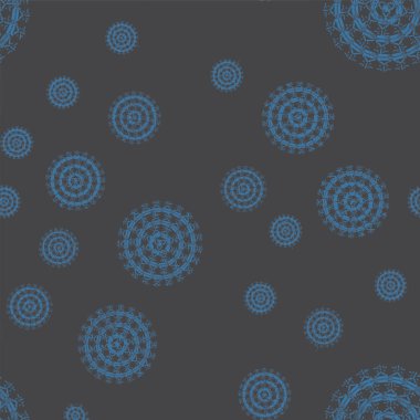 Basit renkli soyut mandala. Basit şekiller oluşan parlak dairesel süsleme. 