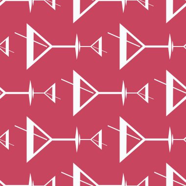 Tropik kokteyller desen, renkli kesintisiz vektör çizim