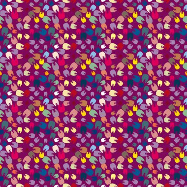 Çok renkli diş parlak Dikişsiz desen arka planı için.