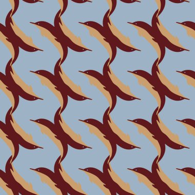 Dekoratif renkli seamless modeli sevimli yunuslar ile