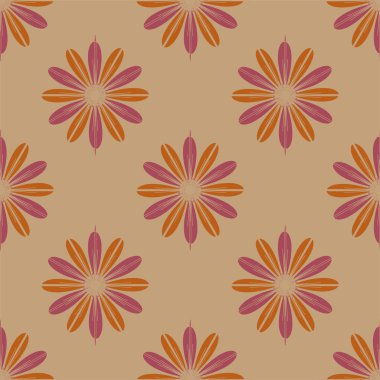  arka plan için çiçekli soyut geometrik seamless modeli